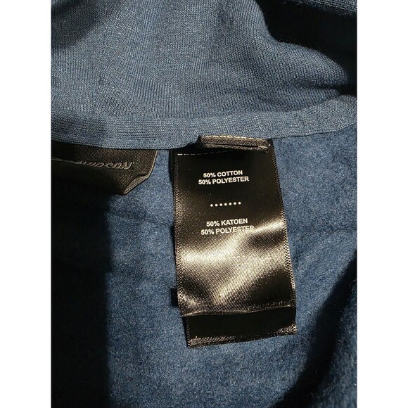 New Indigo Harley-Davidson Motors Men's Club Crew Zip-Up Fleece Hoodie Size XL - Picture 6 of 9